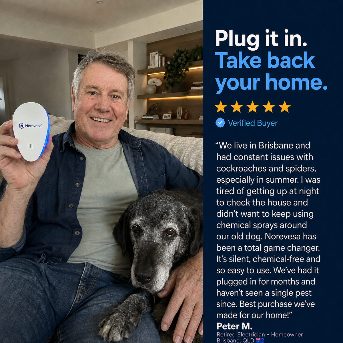 NOREVESA™ Ultrasonic Pest Repeller