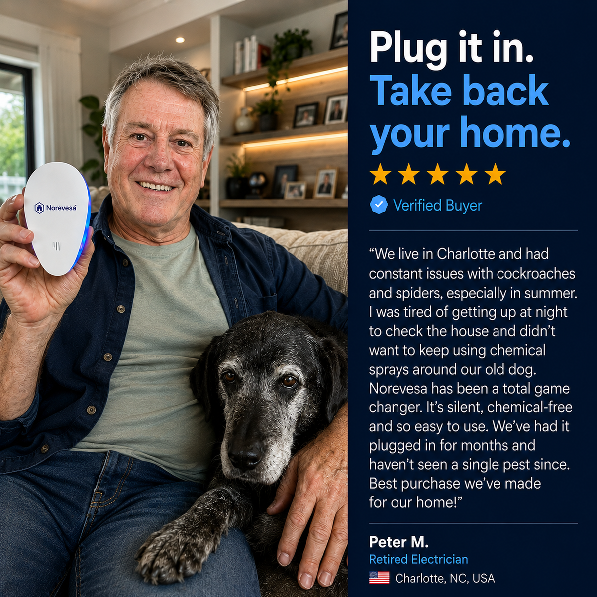 Norevesa™ Ultrasonic Pest Repeller