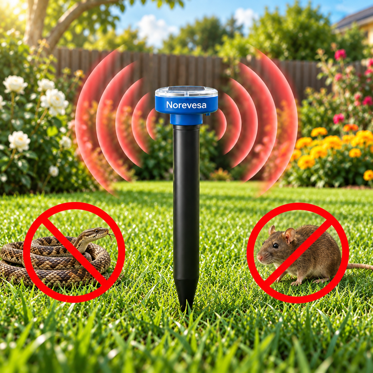 Norevesa™ Outdoor Protector — Repels Snakes, Rats, Mice & More