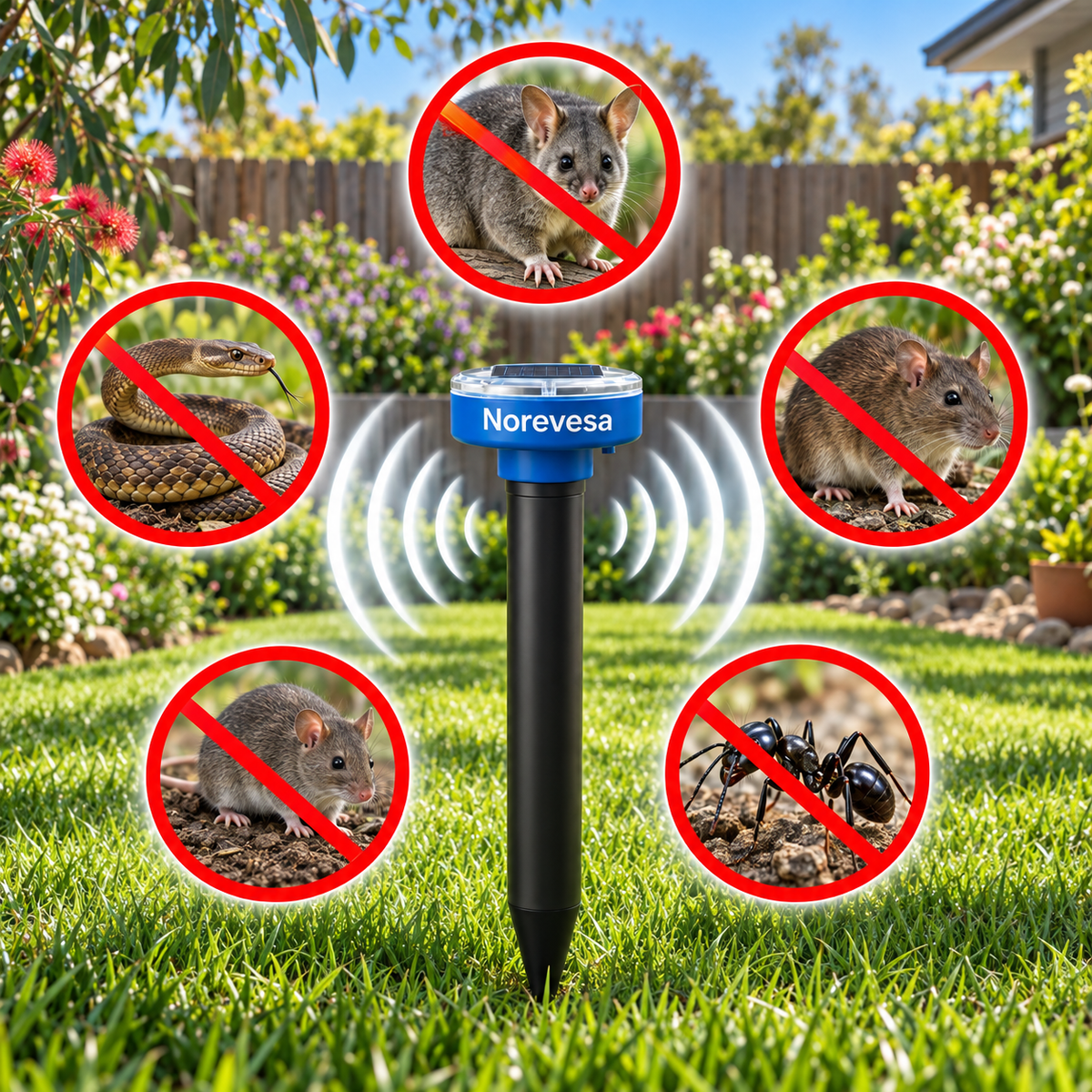 Norevesa™ Outdoor Protector — Repels Snakes, Rats, Mice & More